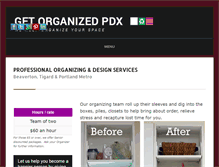 Tablet Screenshot of getorganizedpdx.com